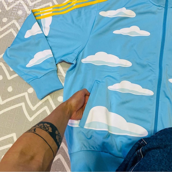 Adidas vintage retro Simpsons limited edition floral Hawaiian track jacket - Picture 4 of 7